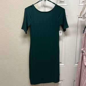 Old Navy NWT fitted rib-knit scoop-back mini dress, xs